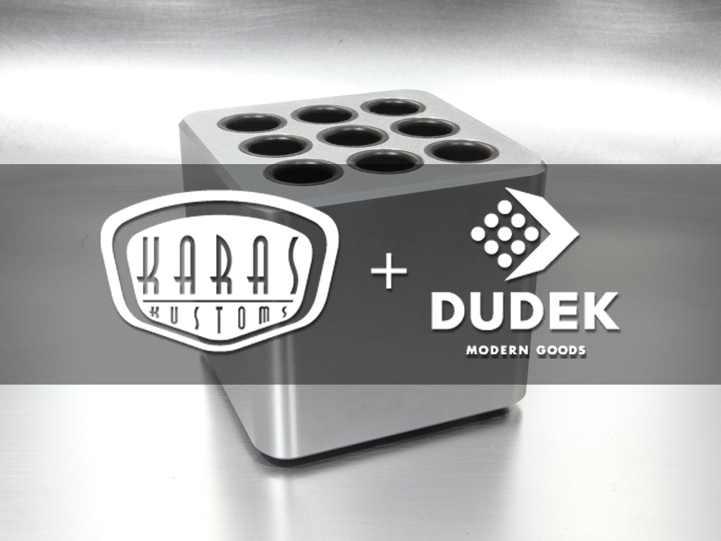 Tumbled Aluminum CUBE Pen Holder