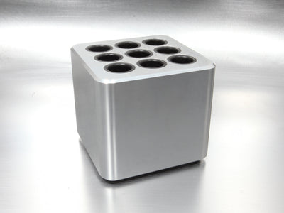 Polished Aluminum CUBE Pen Holder