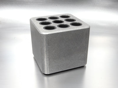 Tumbled Aluminum CUBE Pen Holder