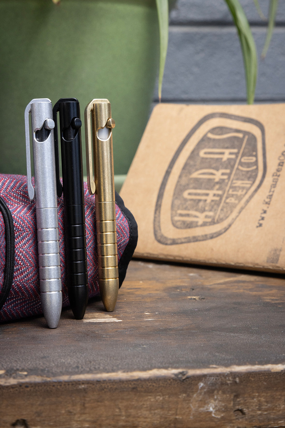 Polished Brass Pocket Modal – Karas Pen Co